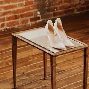 Bhldn Vince Camuto Victorian Heel White Lace